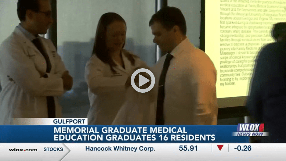 Screenshot of news video clip
